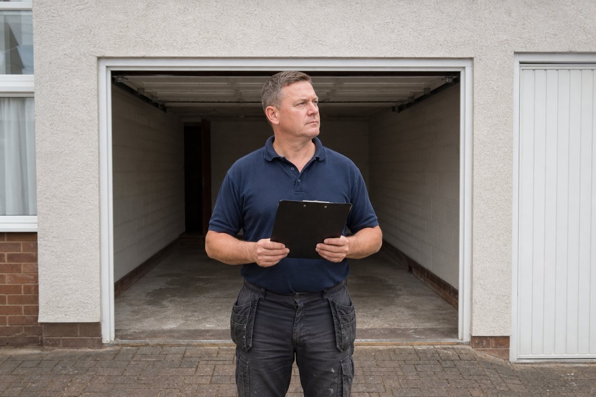 Garage conversion site survey in Basingstoke